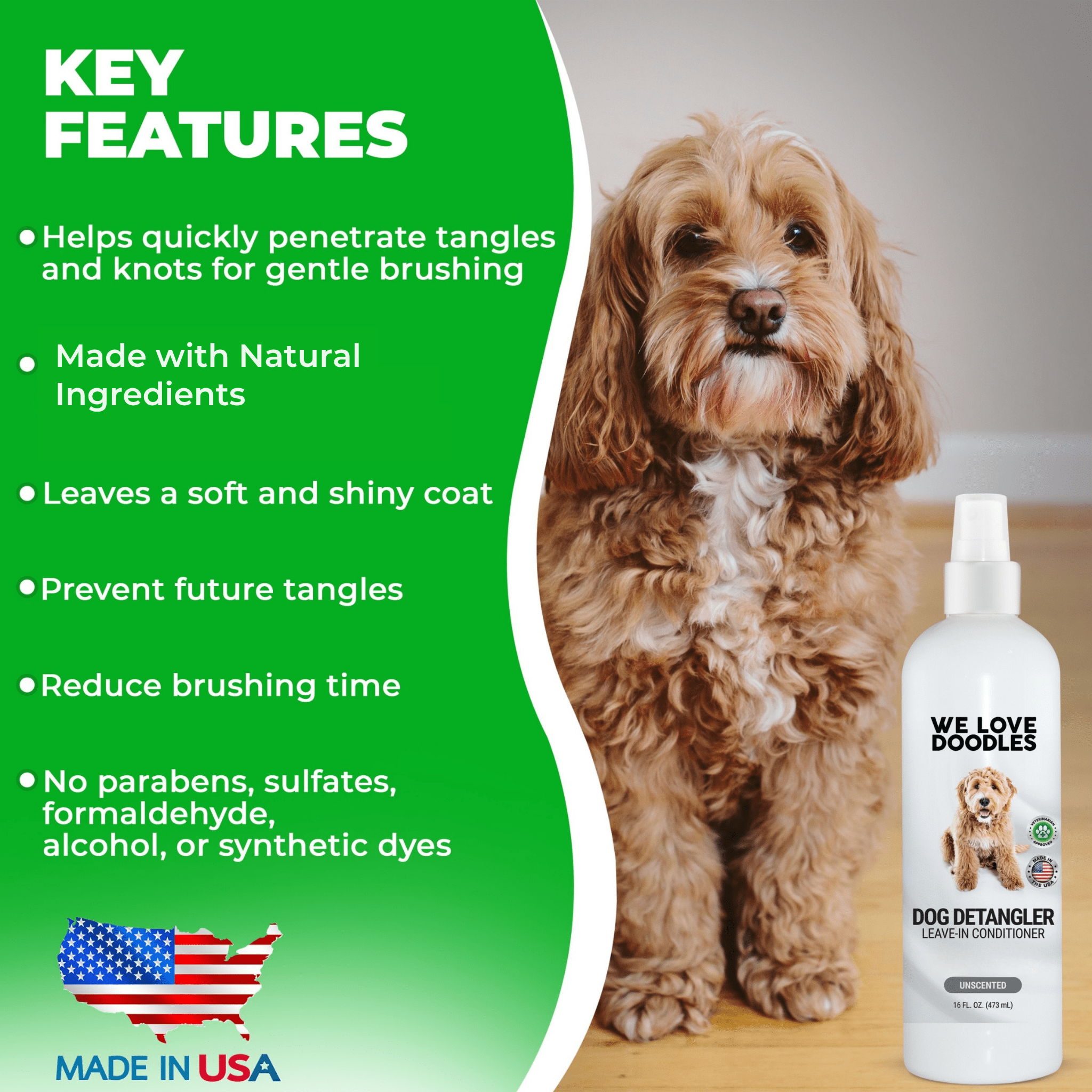 Dog Detangler Spray (Unscented)