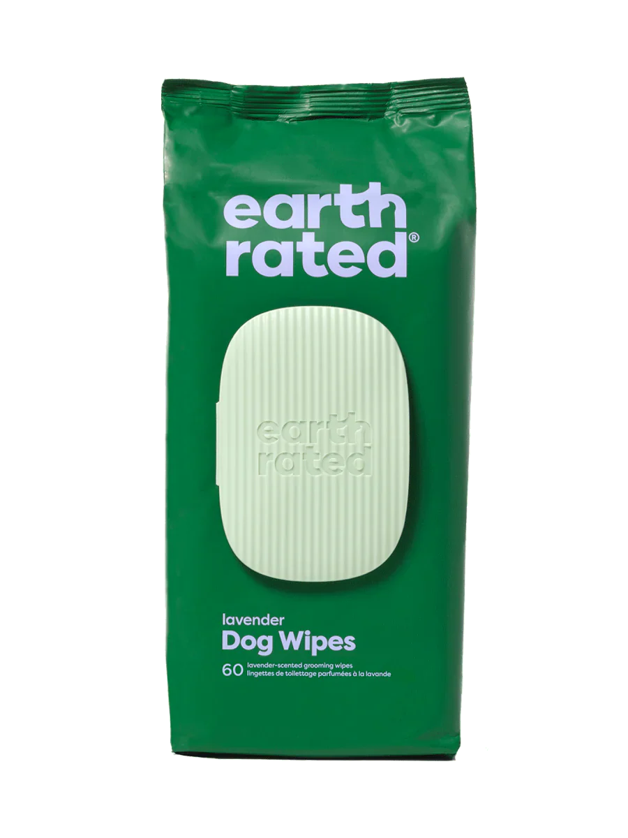 Earth Rated Lavender Plant-Based Dog Grooming Wipes