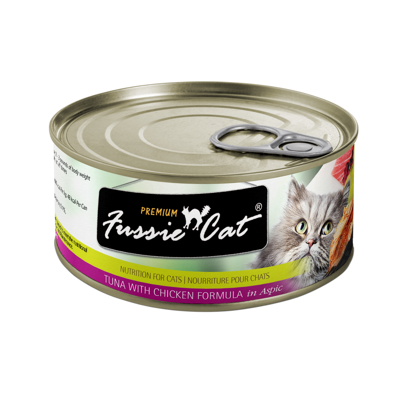 Fussie Cat Premium- Tuna With Chicken Formula In Aspic (2.82oz)