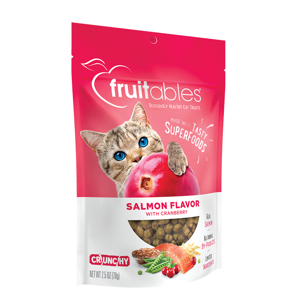 Fruitables Salmon Flavor with Cranberry Cat Treats (2.5oz)