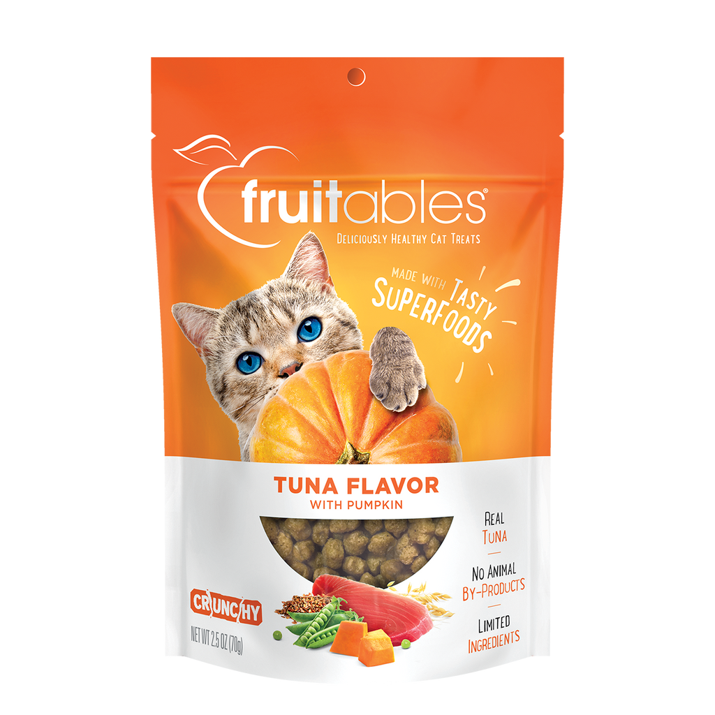 Fruitables Tuna Flavor with Pumpkin Cat Treats (2.5oz)