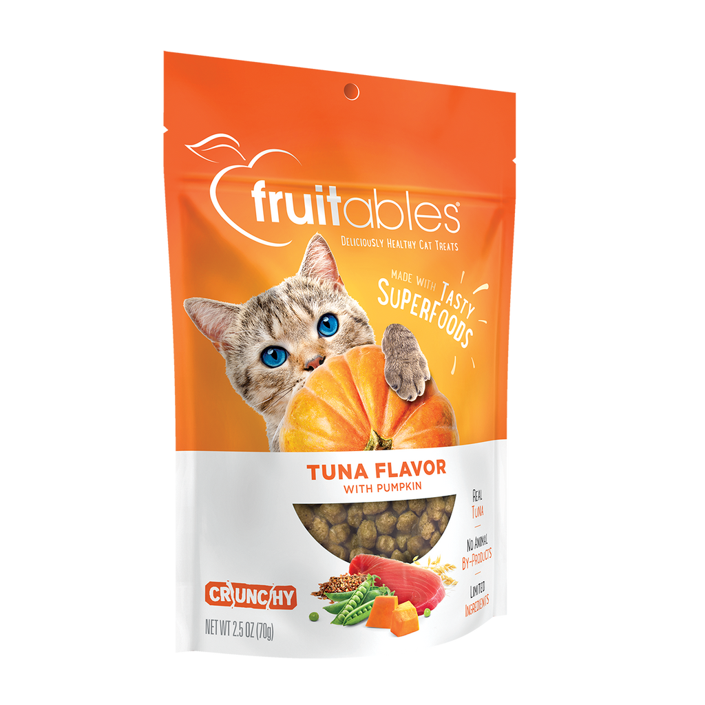Fruitables Tuna Flavor with Pumpkin Cat Treats (2.5oz)