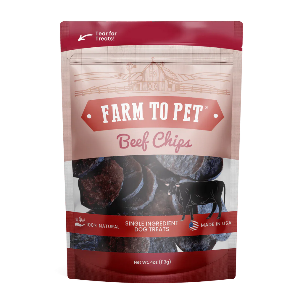 Farm To Pet Beef Chips (4oz)