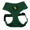 EcoBark Forest Green Dog Harness - Over-the-Head Vest Halter Soft Mesh for Small to Medium Dogs