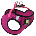 EcoBark Fuchsia Step In Dog Harness - Reflective Soft Mesh Harness for Teacup, Small Dogs and Puppies / Fuchsia Sport