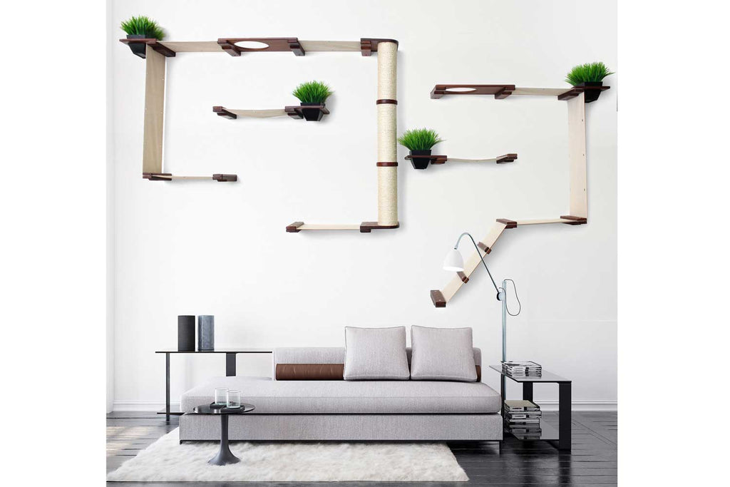 The Gardens - Modern Cat Tree with Plants