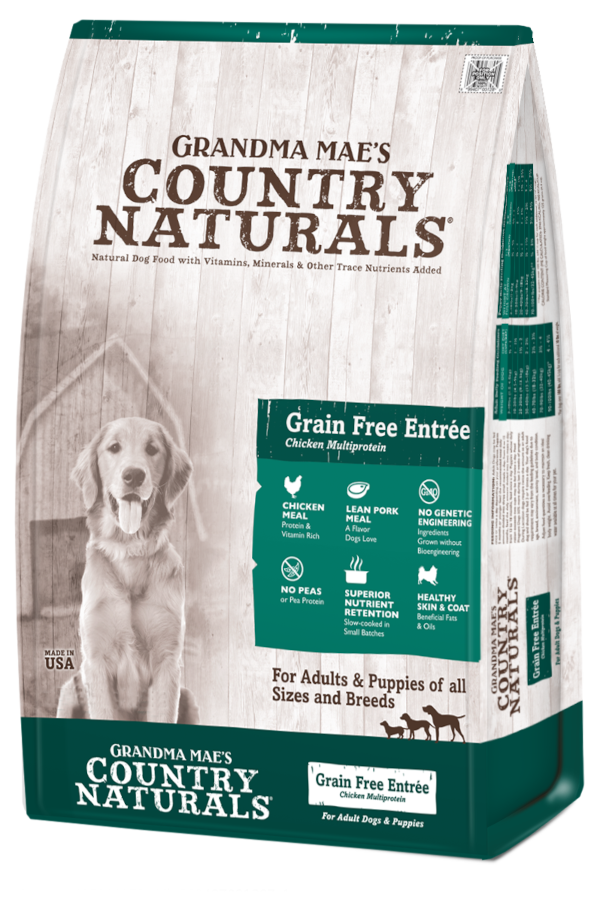 Grandma Mae's Country Naturals Dog Grain Free Multi-Protein With Chicken, Pork & Whitefish