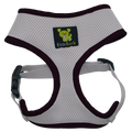 EcoBark Gray Dog Harness - Over-the-Head Dog Soft Mesh Vest Halter for Small to Medium Dogs and Puppies