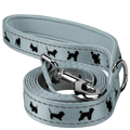 EcoBark Gray Dog Leash- Padded Comfort Grip Leash - 4ft, 5ft, and 6ft Leash for Small and Medium Dogs