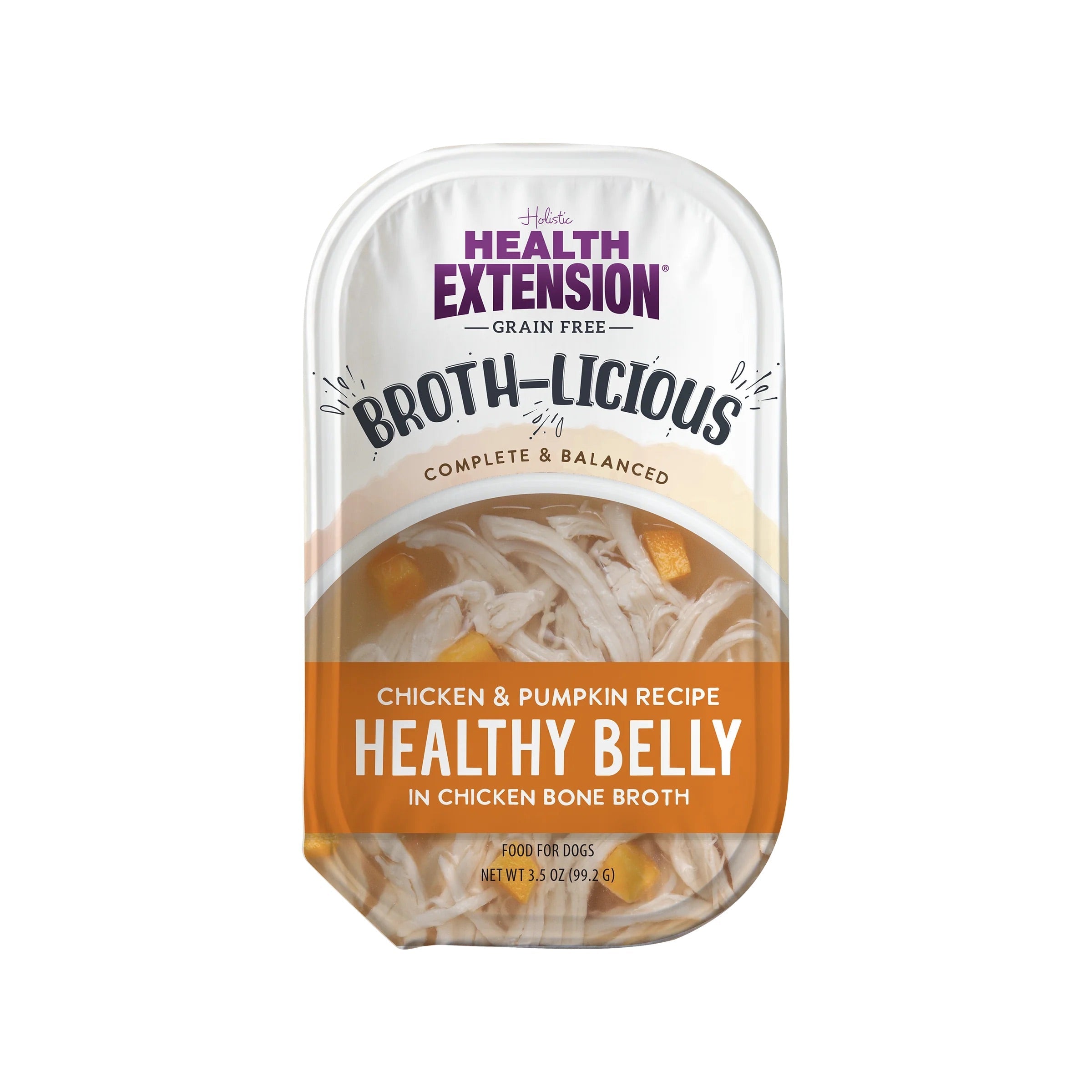 Health Extension Broth-Licious Healthy Belly Chicken & Pumpkin Bone Broth Topper (3.5oz)