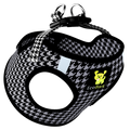 EcoBark Step In Dog Harness - XXXS to Small Breeds- Reflective Soft Mesh Harness for Teacup, Small Dogs and Puppies / Houndstooth