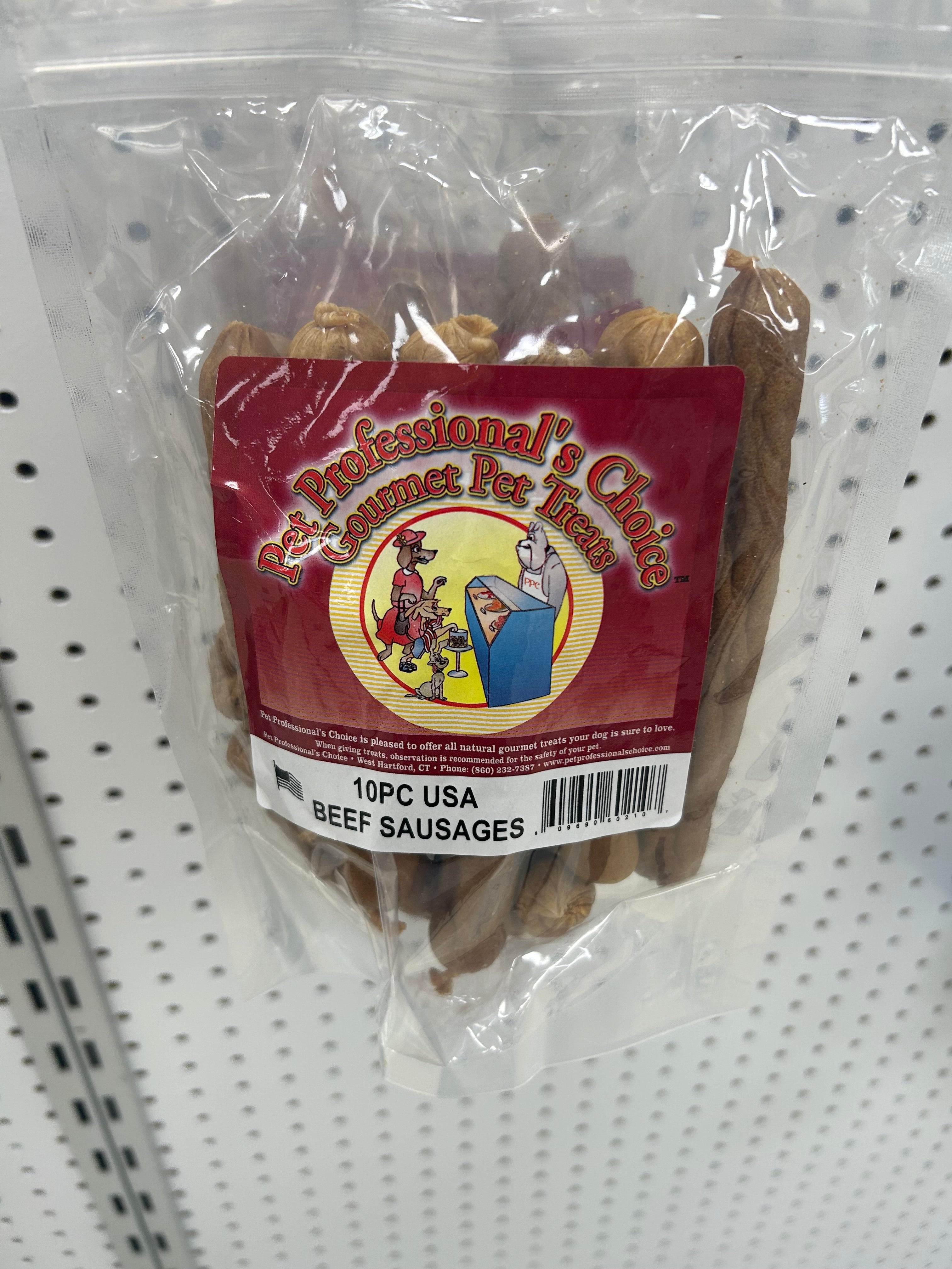 Pet Professional's Choice USA Beef Sausages 10pc