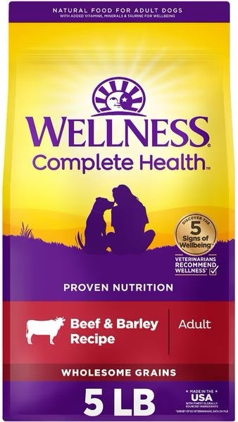 Wellness Complete Health Beef & Barley Adult Dry Dog Food