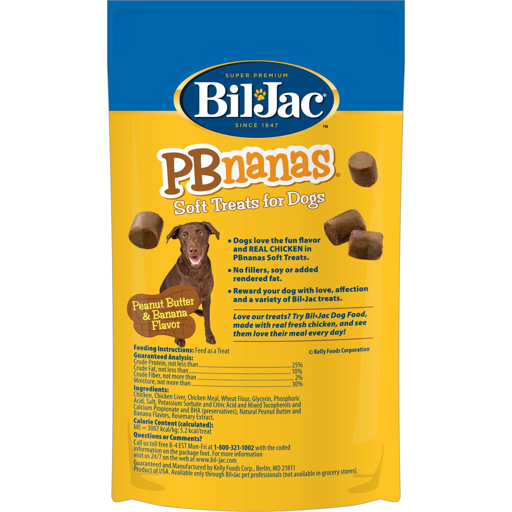 Bil-Jac PBnanas Soft Dog Treats (4oz)