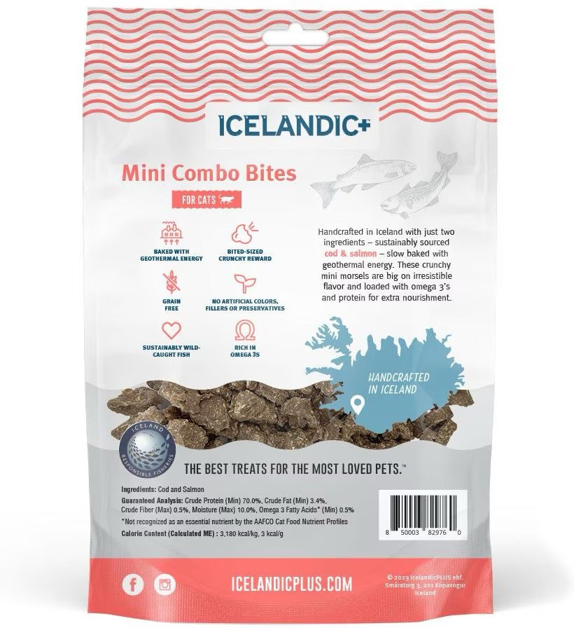 Icelandic Mini Combo Bites Cod & Salmon Cat Treats (1.7oz)