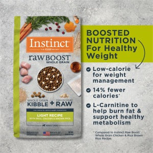 Instinct Raw Boost Whole Grain Light Chicken & Brown Rice Recipe Dry Dog Food (18lb)