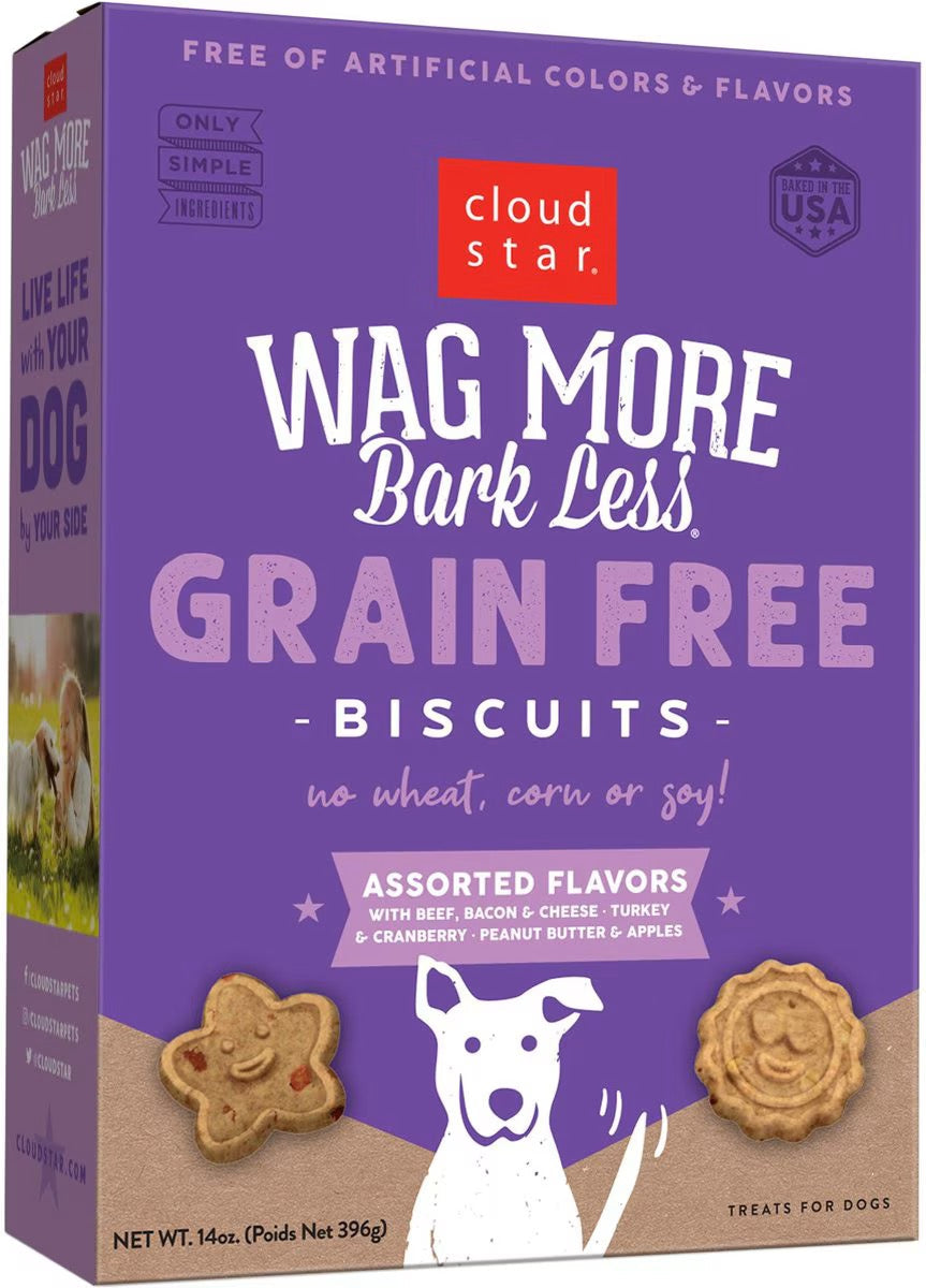 Wagmore Grain Free Assorted Oven Baked Biscuits Dog Treats (14oz)