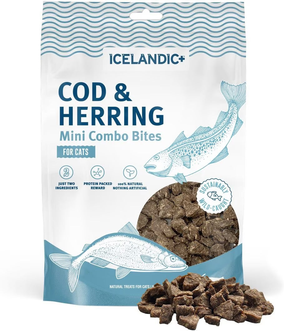 Icelandic Mini Combo Bites Cod & Herring Cat Treats (1.7oz)