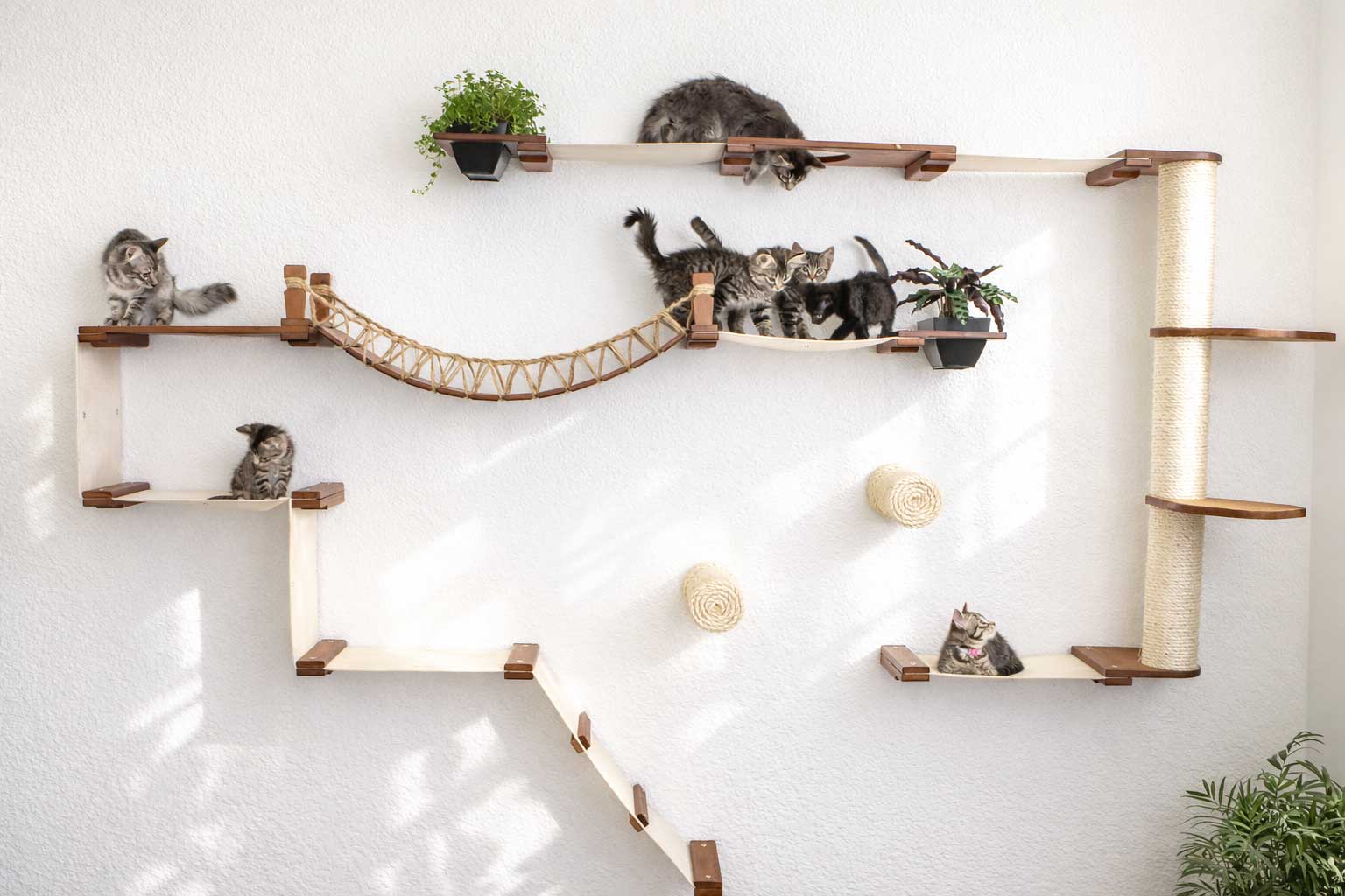 The Juggernaut - Indoor Cat Playground for Wall
