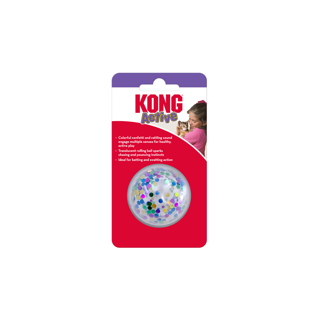Kong Cat Active Confetti Ball