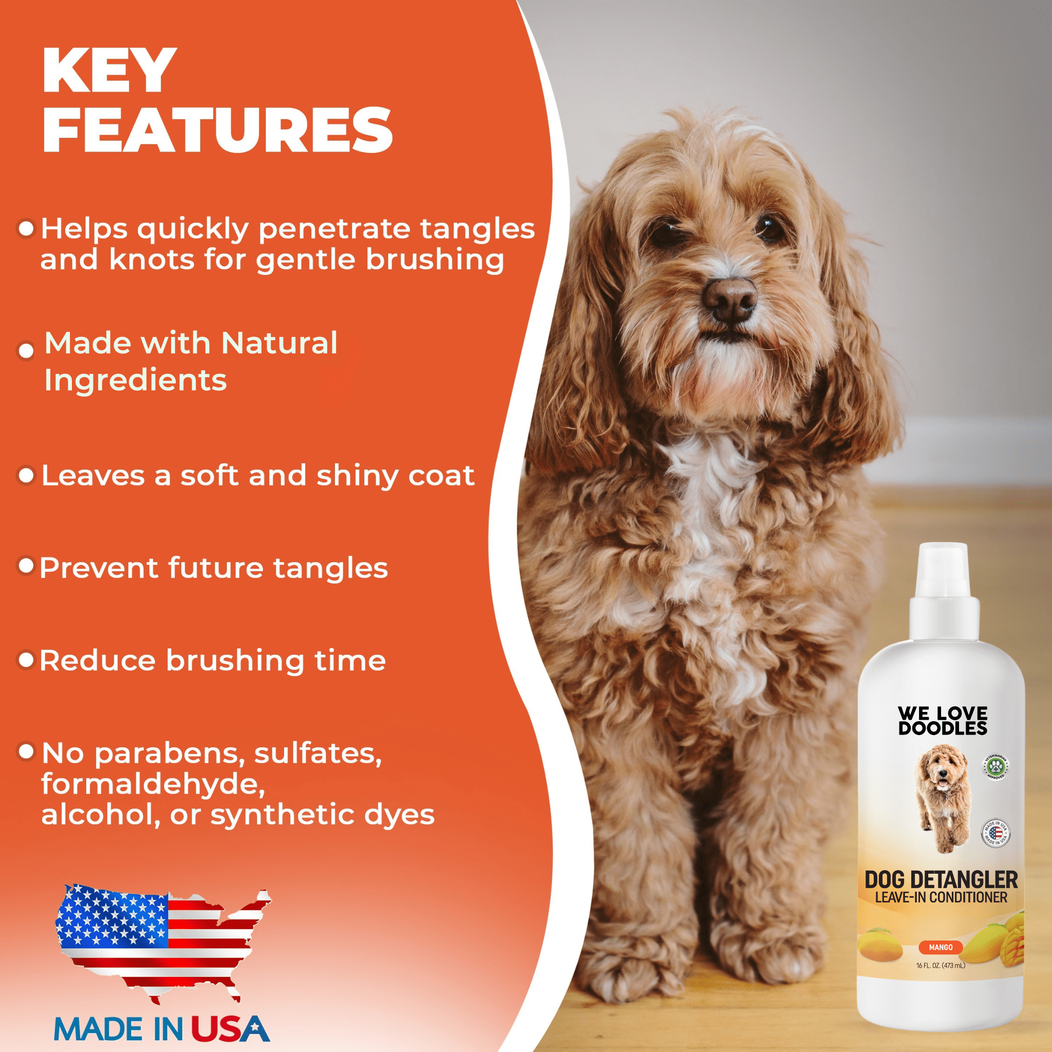 Dog Detangler Spray – New Scents Bundle (Mango & Ocean Breeze)