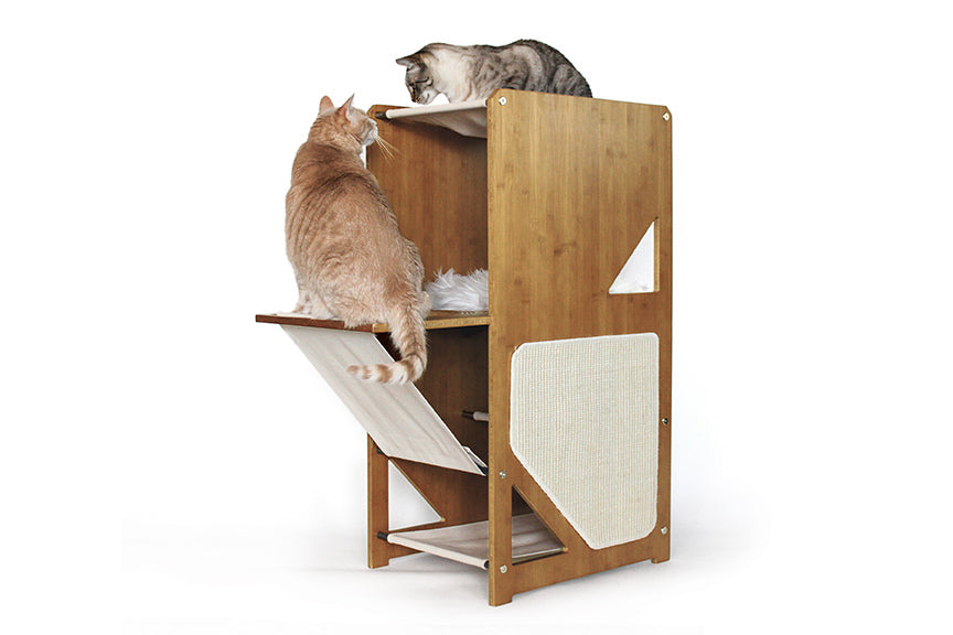 The Overlook - Sturdy - Bamboo Cat Tree