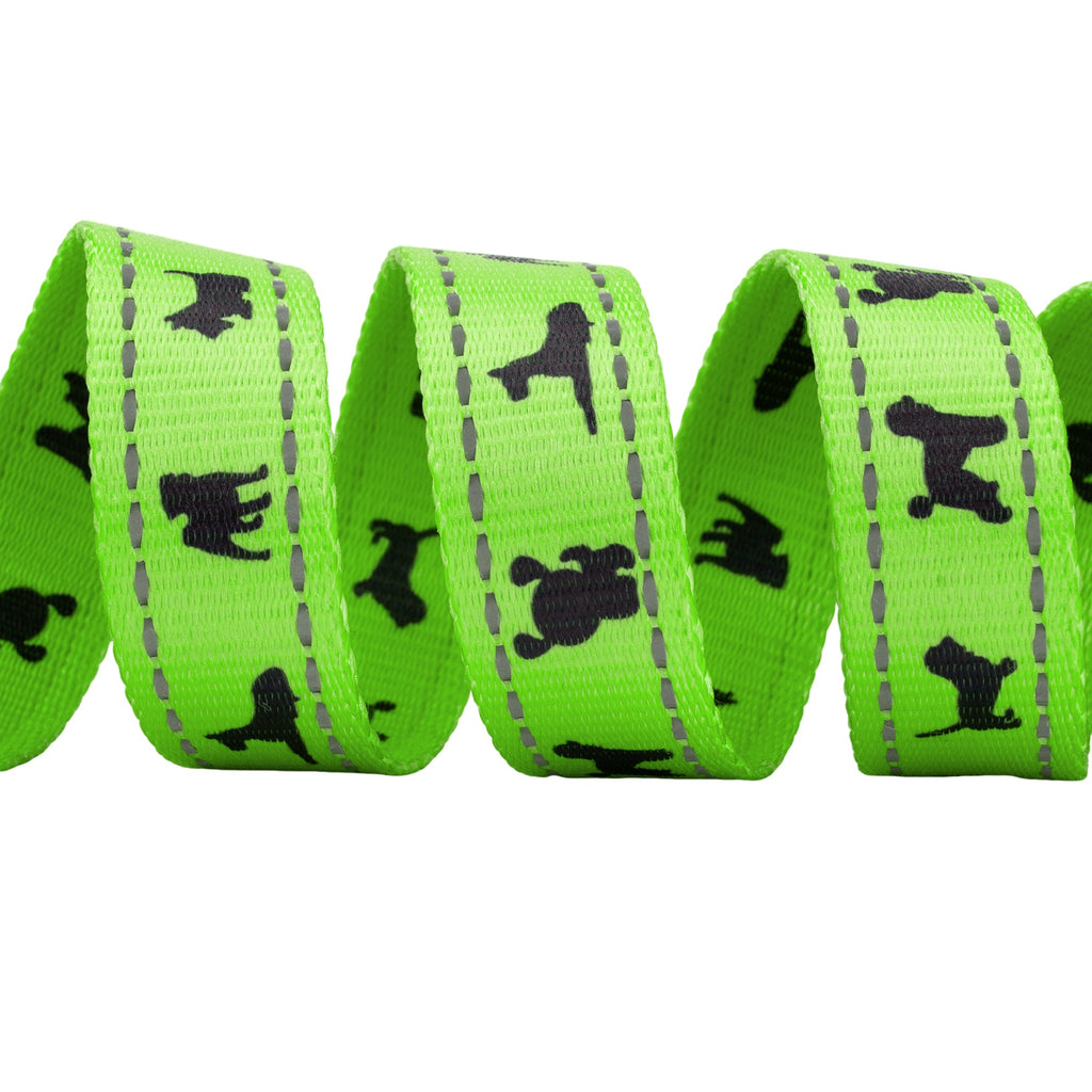 EcoBark Green Dog Leash- Padded Comfort Grip Leash - 4ft, 5ft, and 6ft Dog Leash for Small and Medium Dogs