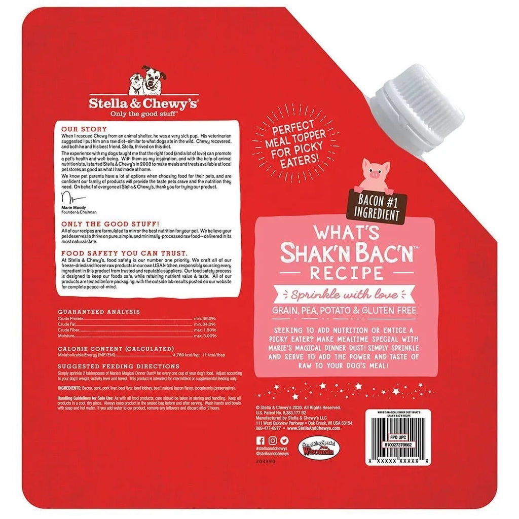 Stella & Chewy's Freeze Dried Magical Dinner Dust Bacon Dog Food (7oz)
