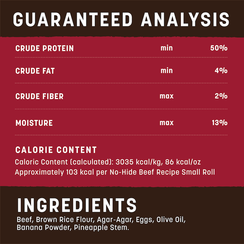 Earth Animal No Hide Small Beef Dog Rolls (2pk) (2.4oz)