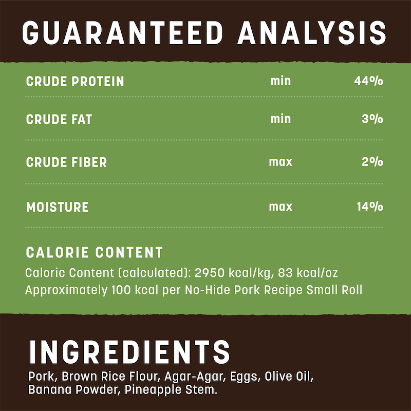 Earth Animal No Hide Small Pork Dog Rolls (2pk) (2.4oz)