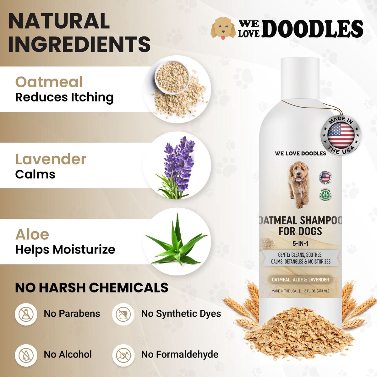 Premium Oatmeal Dog Shampoo