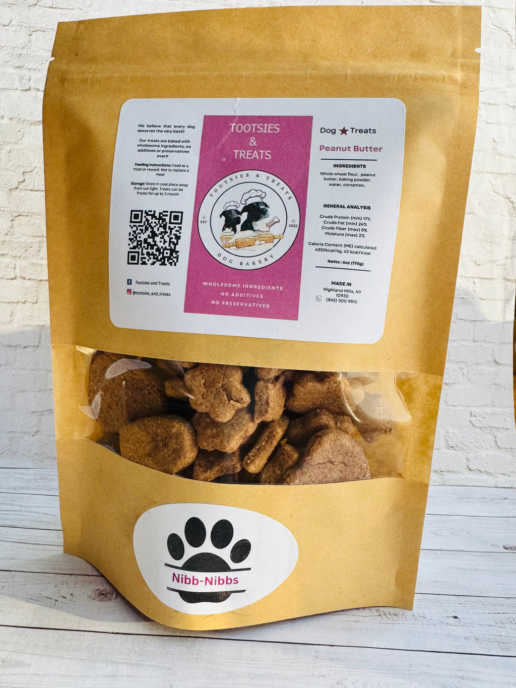 Tootsies & Treats Peanut Butter Nibb-Nibbs (6oz)