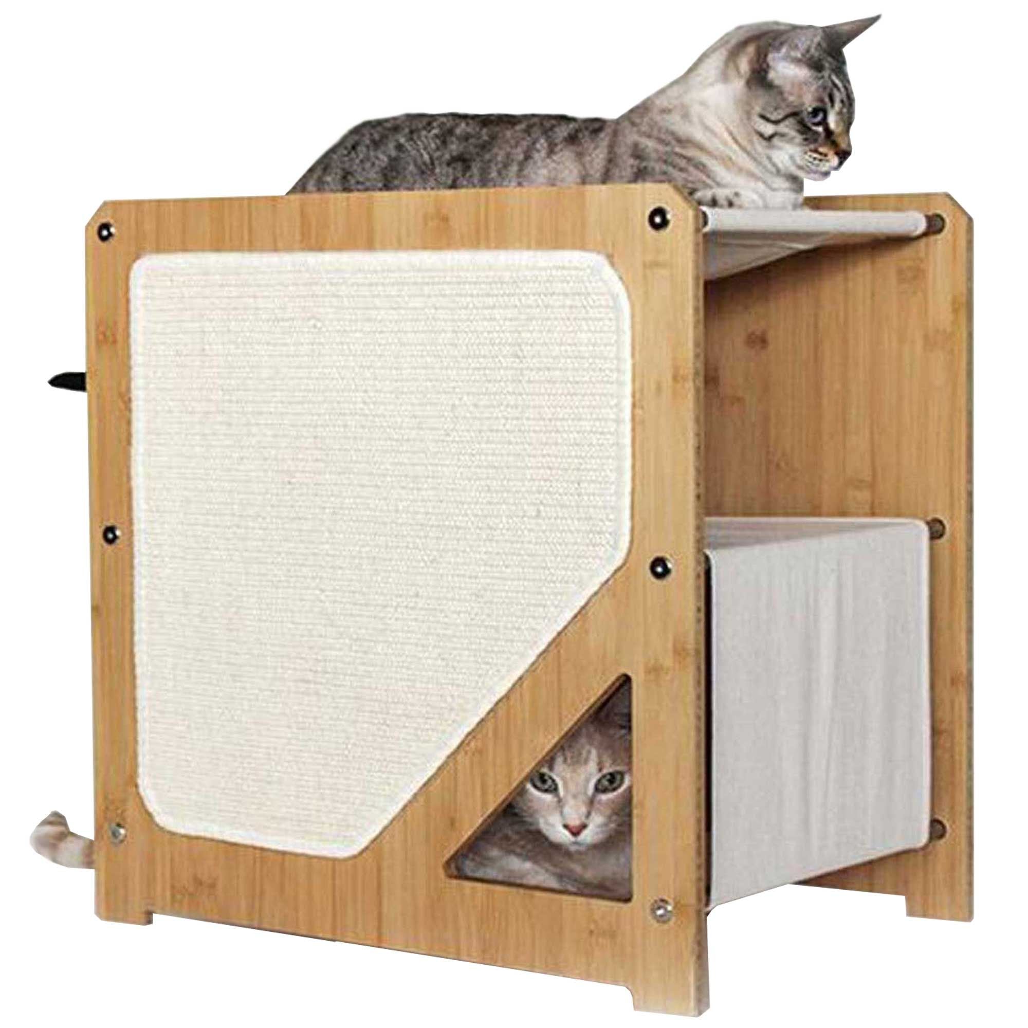 The Grotto - Short Cat Tree for Small Spaces