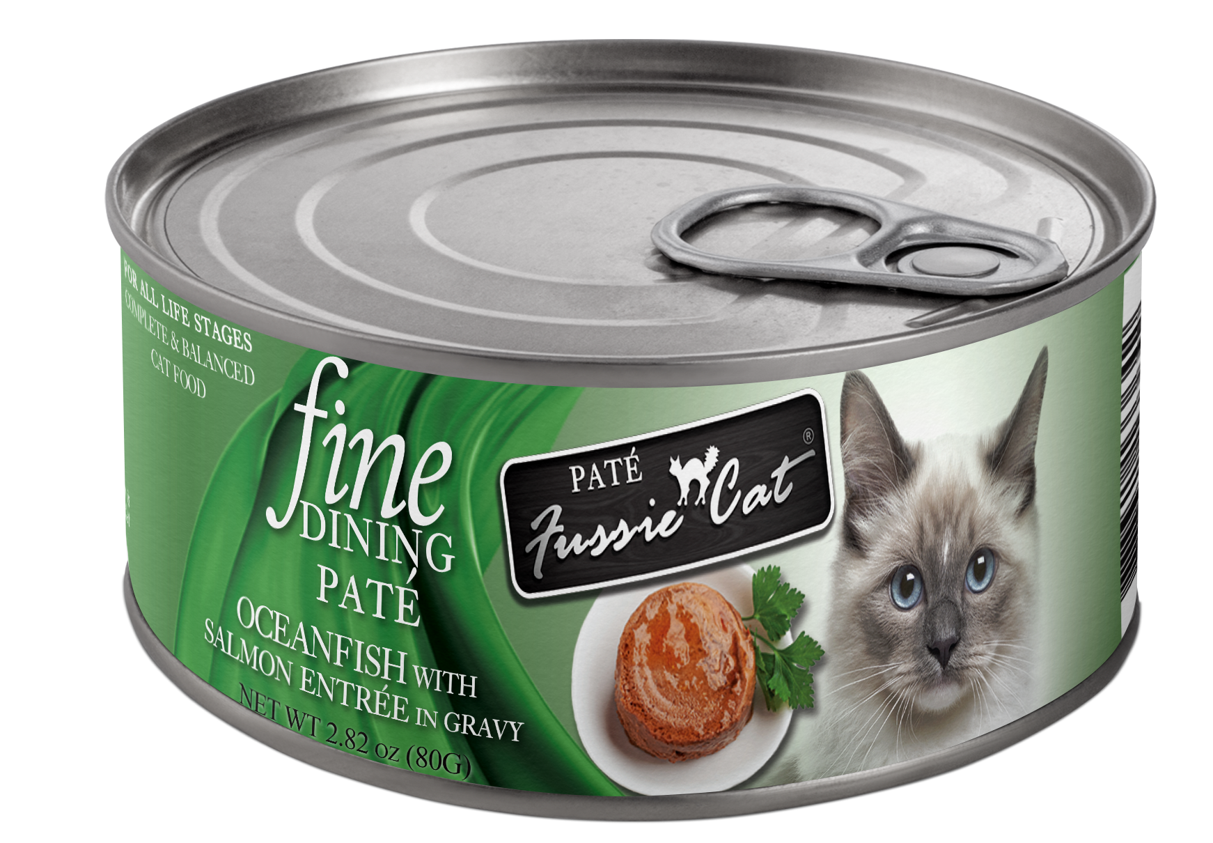 Fussie Cat Fine Dining - Pate - Oceanfish with Salmon Entree in gravy (2.82oz)