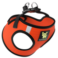 EcoBark Step In Dog Harness - XXXS to Small Breeds- Reflective Soft Mesh Harness for Teacup, Small Dogs and Puppies / Orange