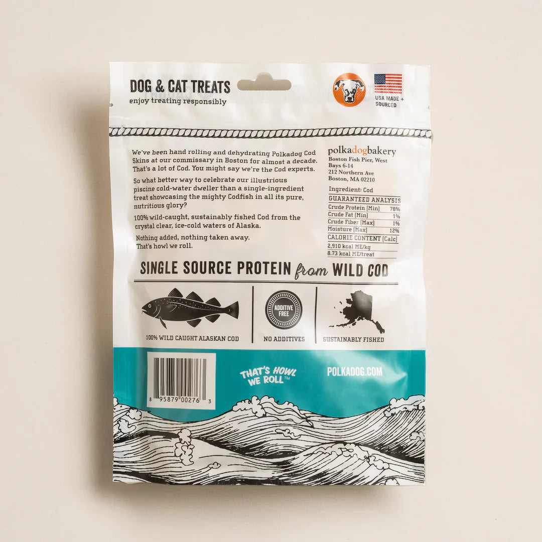 Polkadog Alaskan Cod Chips Dog Treats (3.5oz)