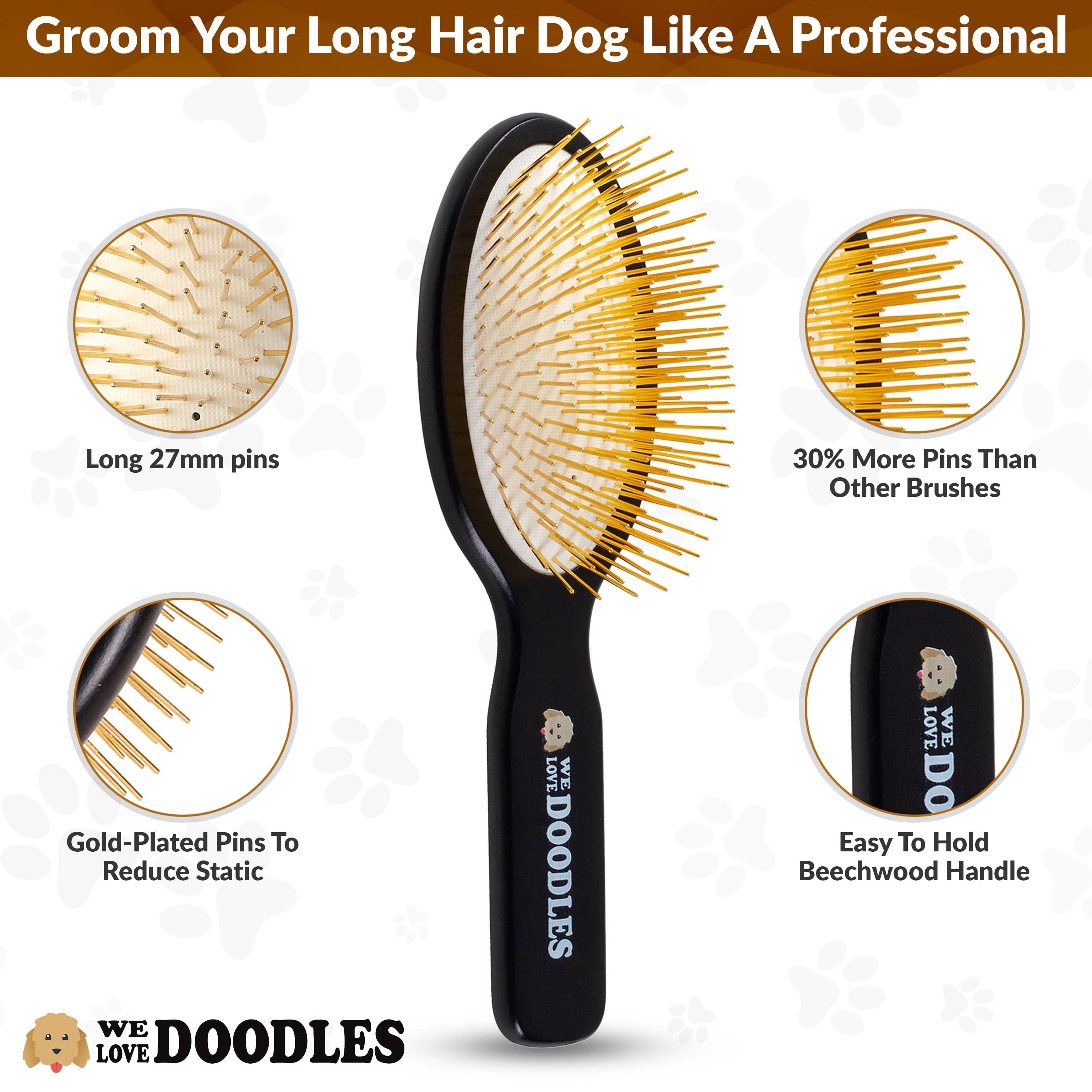Dog Brushes: Ultimate Brush Pack – Slicker, Pin Brush & Dematting Comb