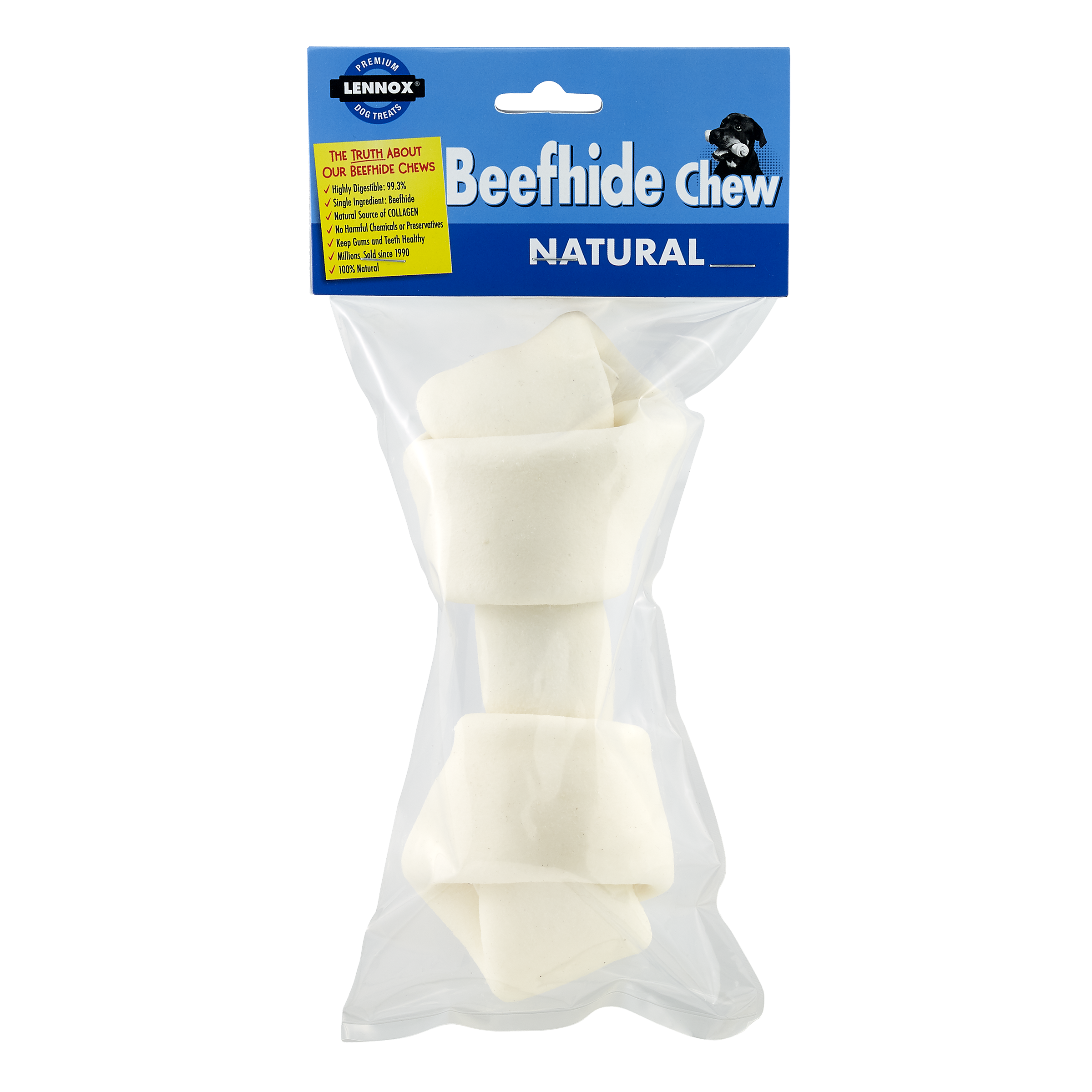 Lennox Premium Knotted White Bone (6-7inch)