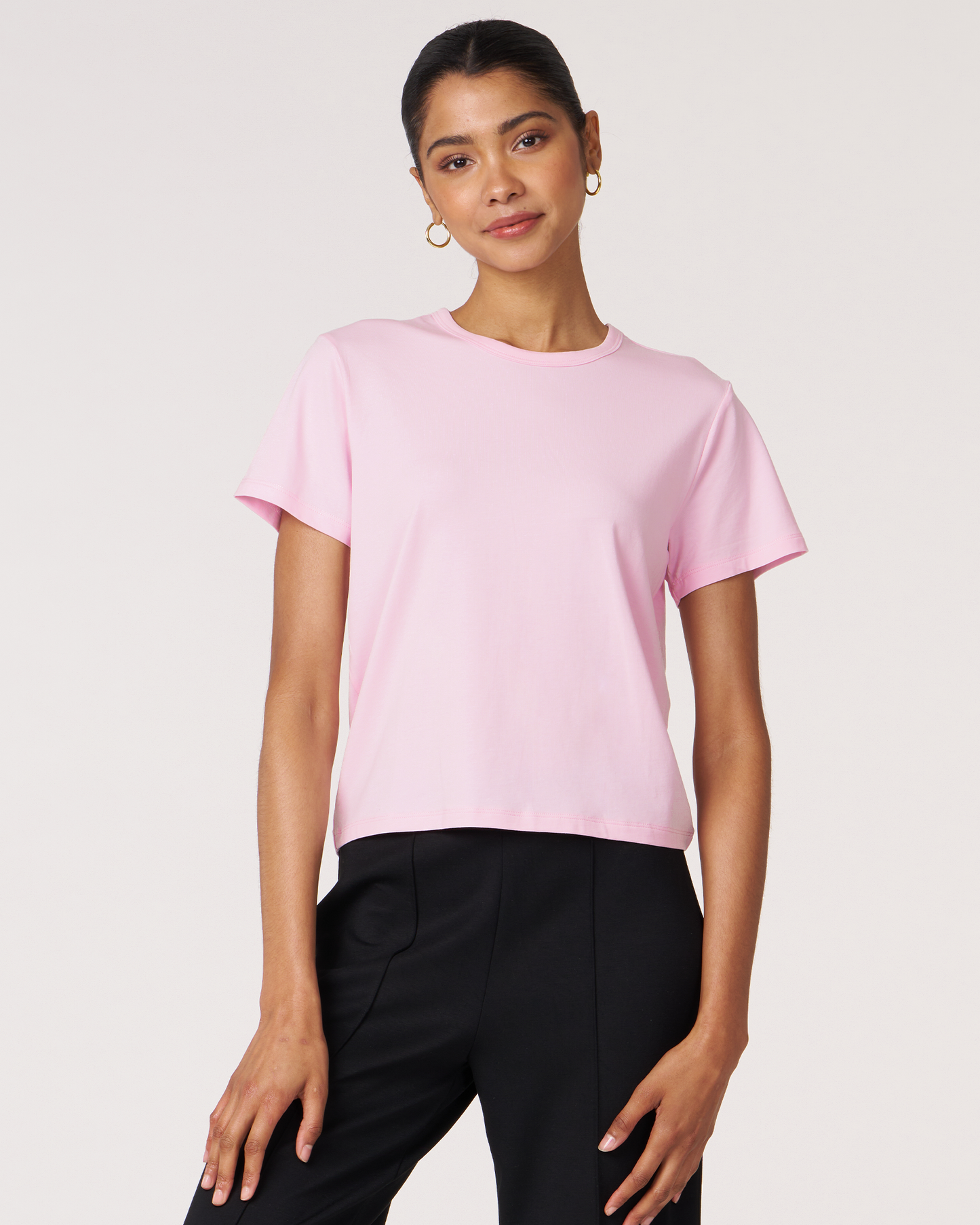 Rebody Essentials Short Sleeve Crop Tee
