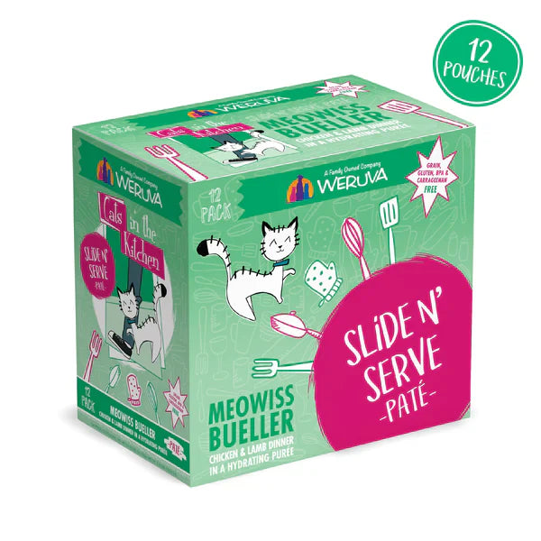 Cats in the Kitchen Paté Slide N' Serve Meowiss Bueller Chicken & Lamb Dinner in a Hydrating Purée (3oz)