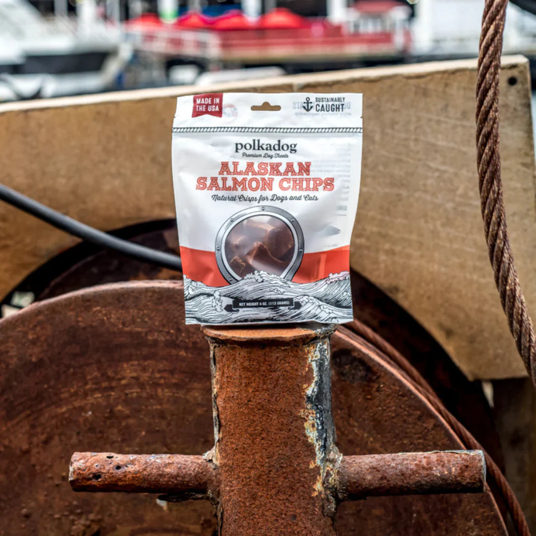 Polkadog Alaskan Salmon Chips (4oz)