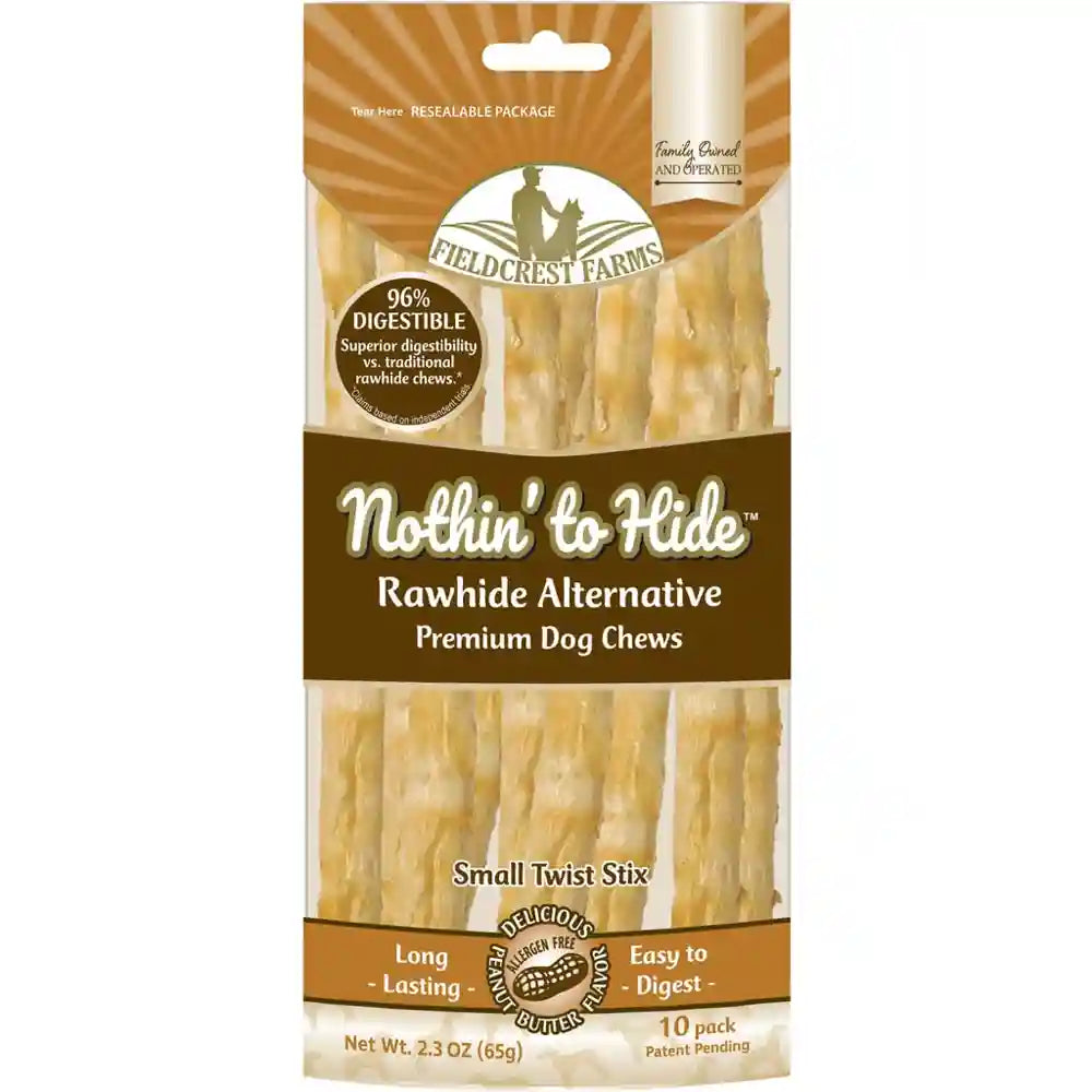 Nothin' To Hide Small Twist Stix Peanut Butter (10ct) (2.3oz)