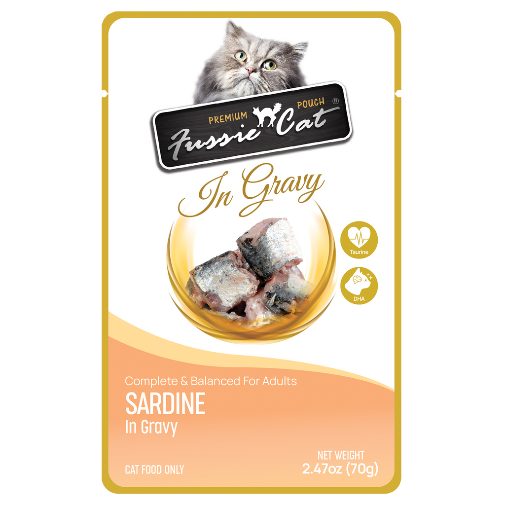 Fussie Cat Pouch - Sardine in Gravy (2.47oz)