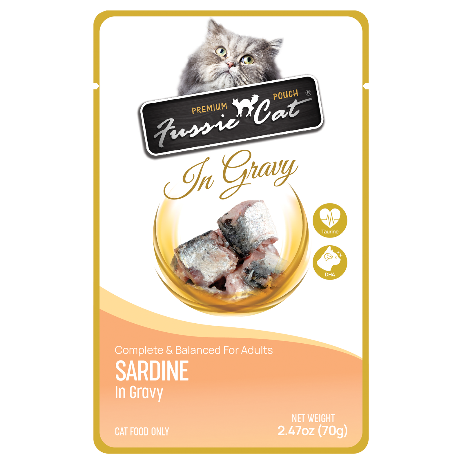 Fussie Cat Pouch - Sardine in Gravy (2.47oz)
