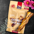 Ostrich Foot Bone (7" x 3.5"): The Flavorful & Long-Lasting Chew for Small to Medium Dogs
