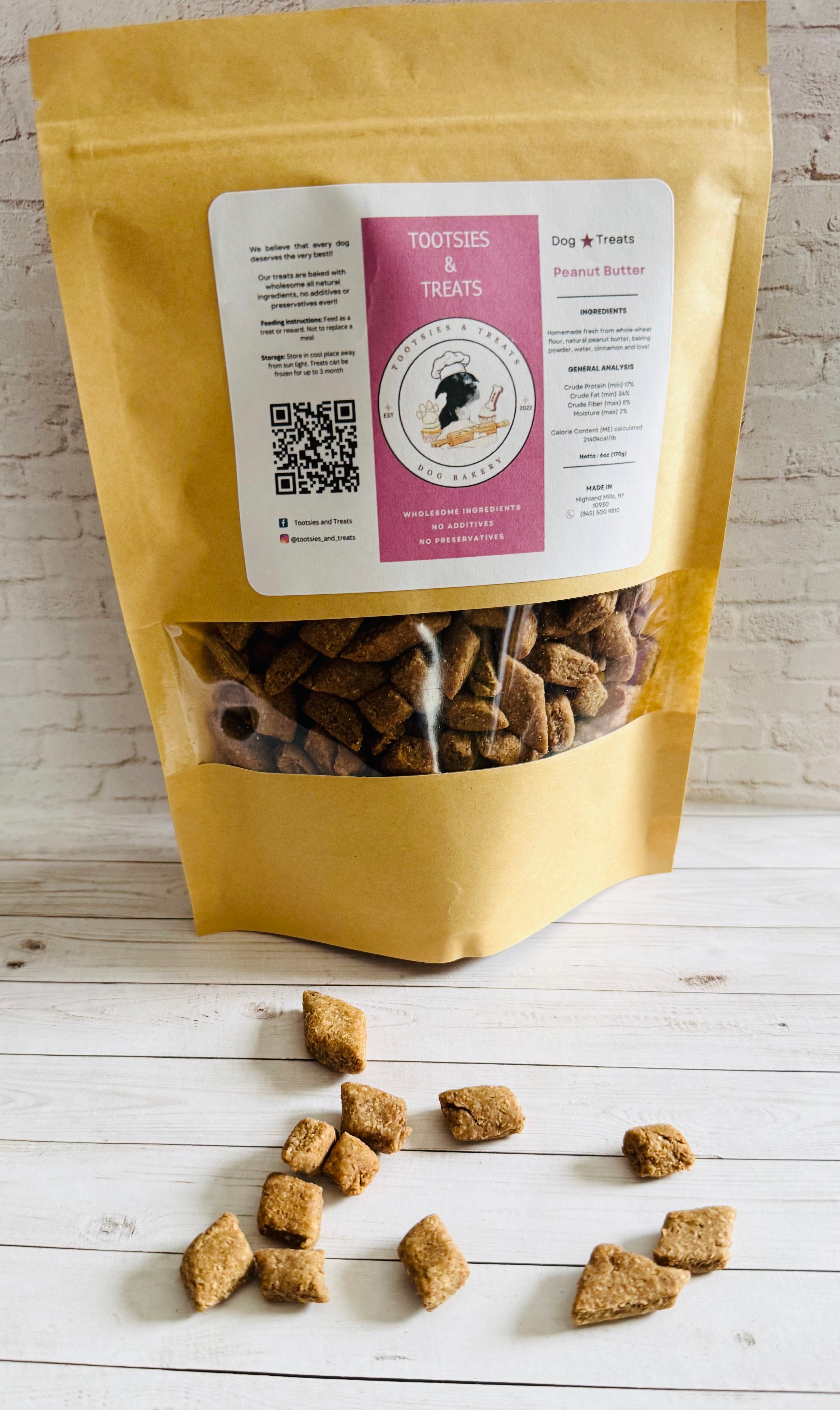 Tootsies & Treats Peanut Butter Training Bites (6oz)