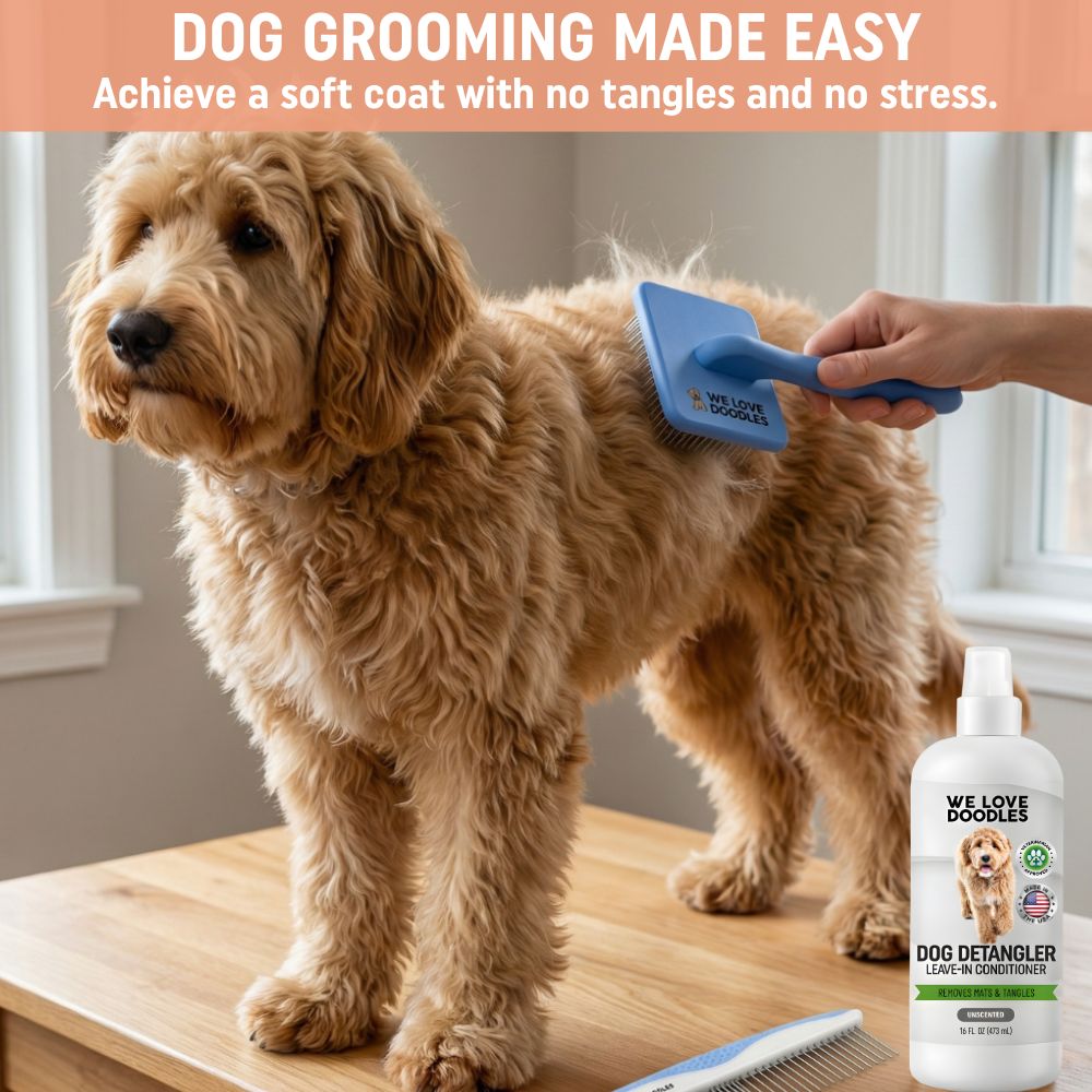 At Home Grooming Pack Hypoallergenic (Brush, Scissors, Detangler)