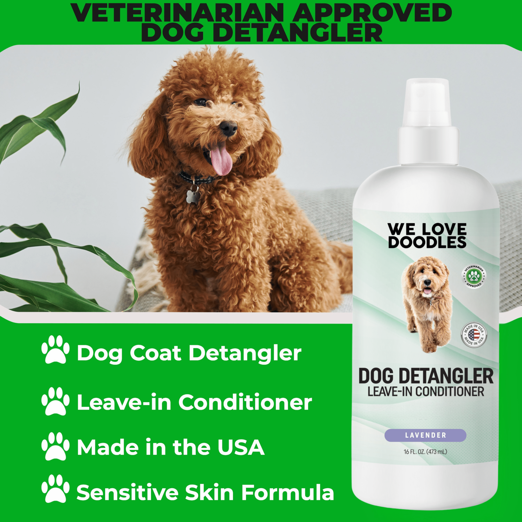 Slicker Brush & Detangler Bundle with Grooming Bag