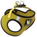 EcoBark Step In Dog Harness - XXXS to Small Breeds- Reflective Soft Mesh Harness for Teacup, Small Dogs and Puppies / Yellow Sport