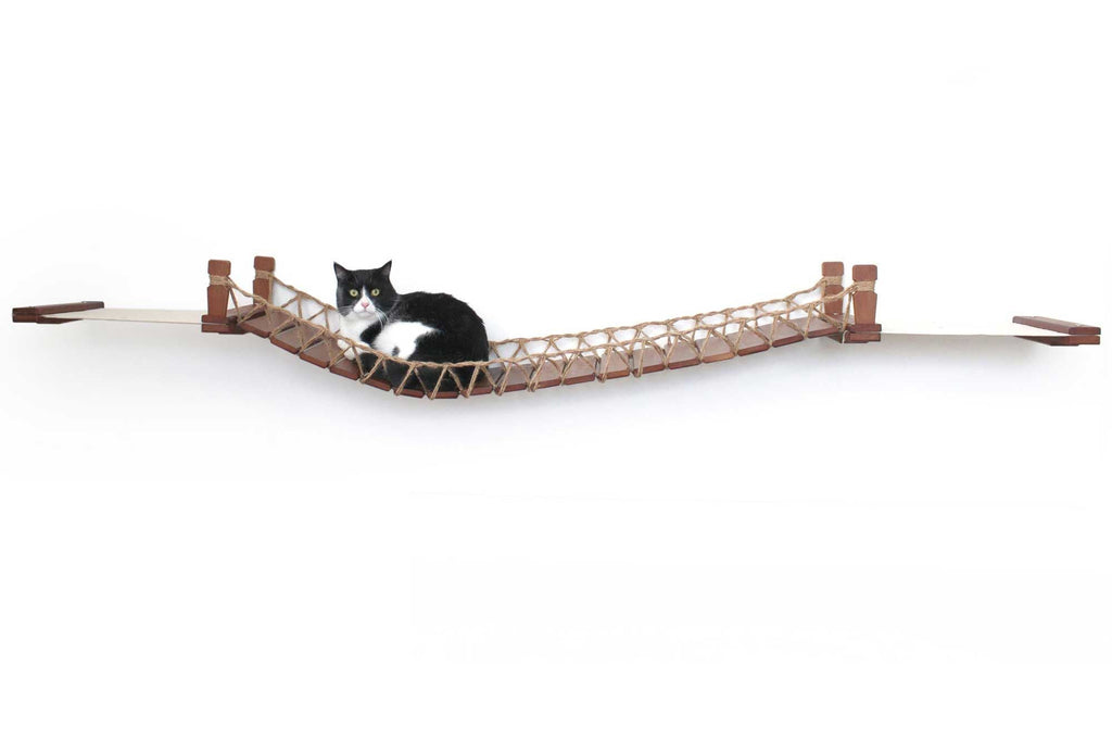 Double Cat Hammock and Climbing Bridge Combo